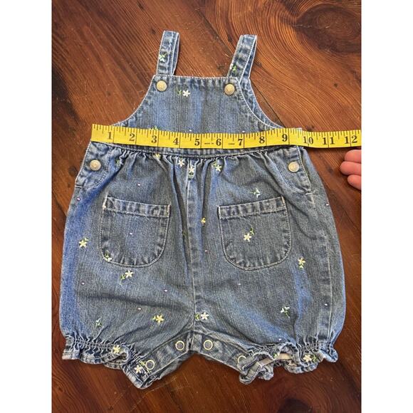 Vintage Baby Girls Carters Jean Shortie Romper Embroidered 6 Months - Picture 4 of 9